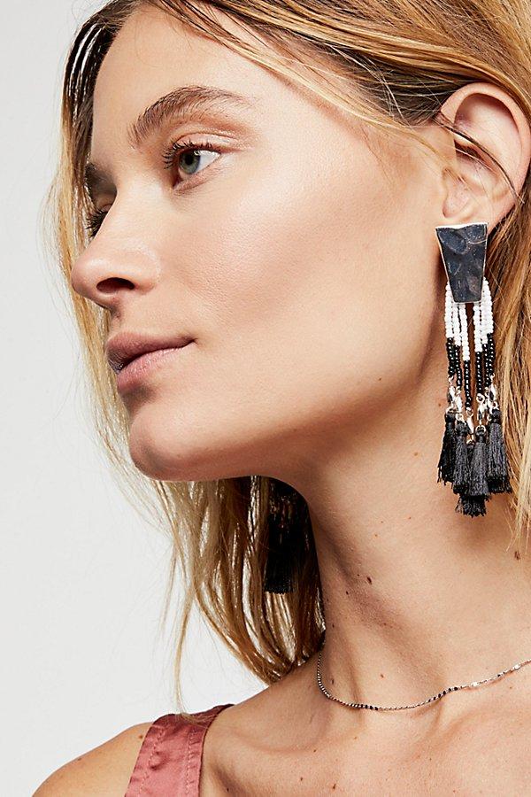Stillwater Fringe Earrings By Free People